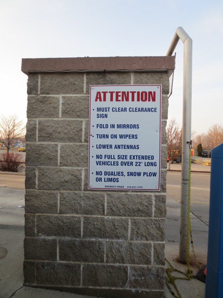 Check out who isn't allowed in the car wash