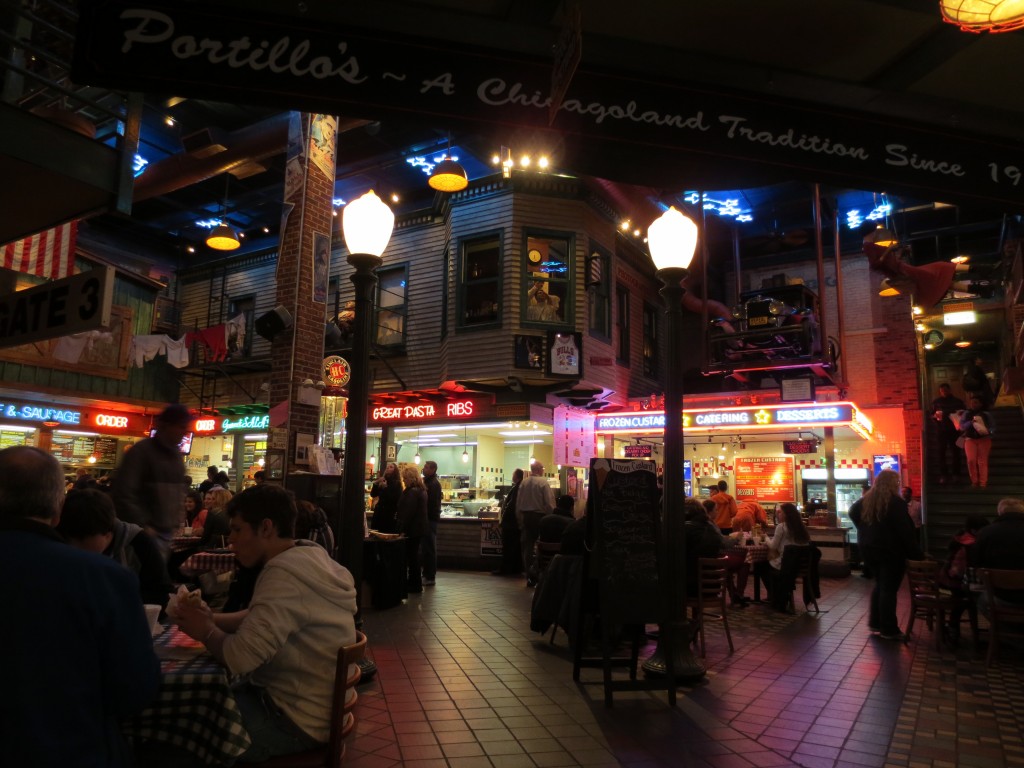 Inside the restaurant