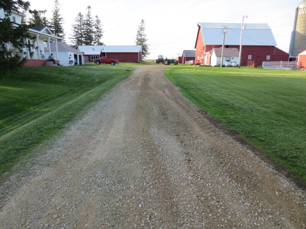 The driveway looks good!