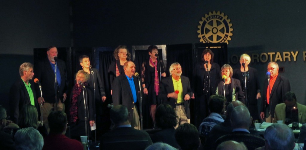 Fusion singing at the Rotary club