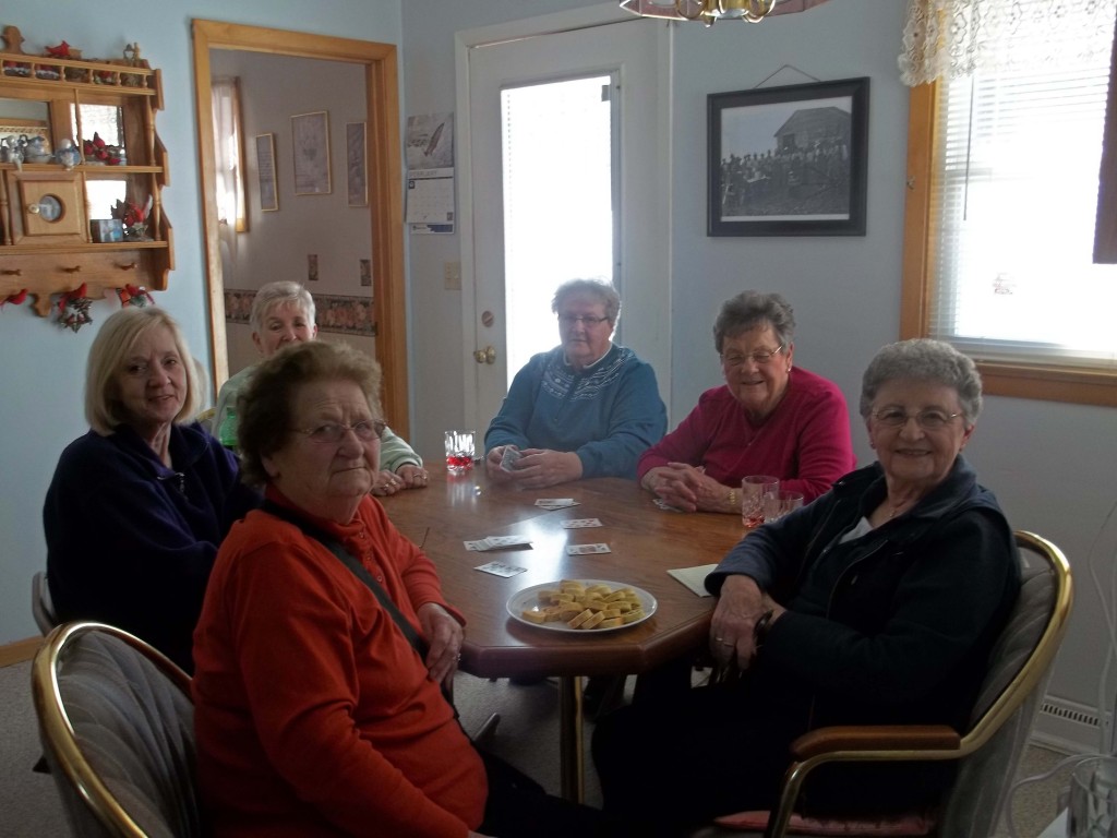 Mom and some of her card playing friends