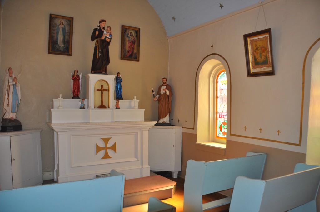 Inside the church