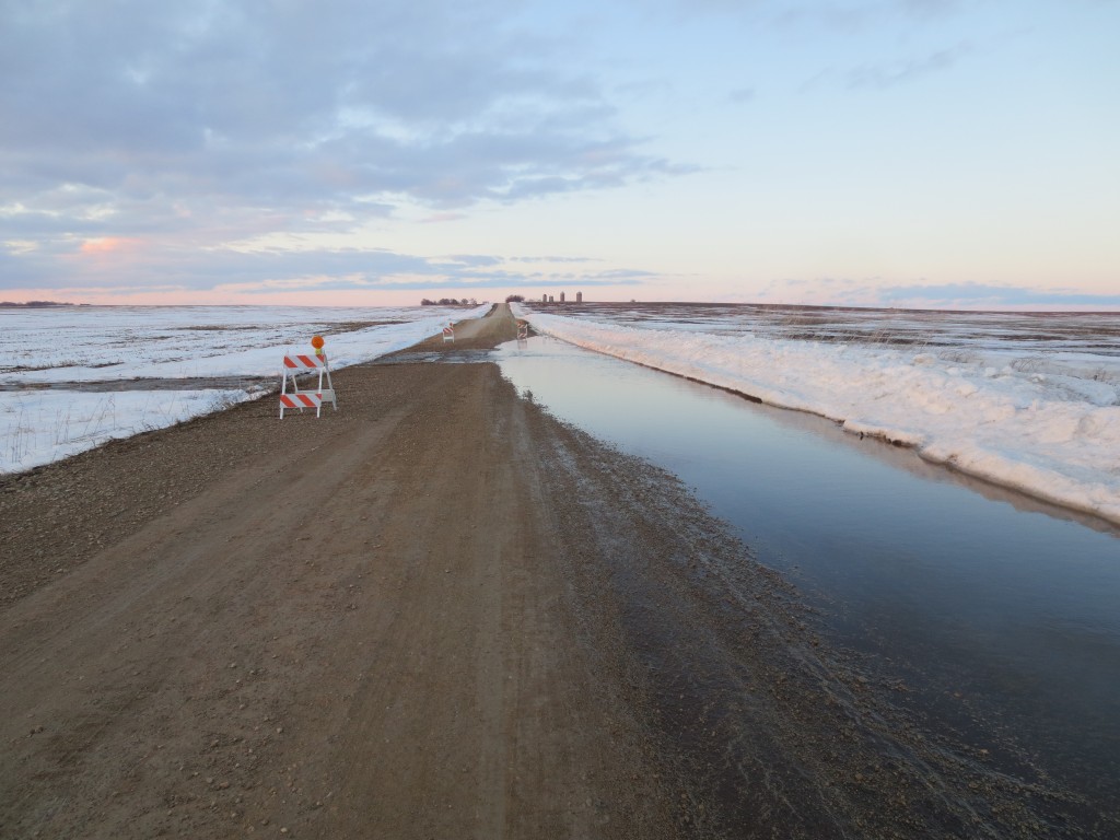 Heading north of our farm