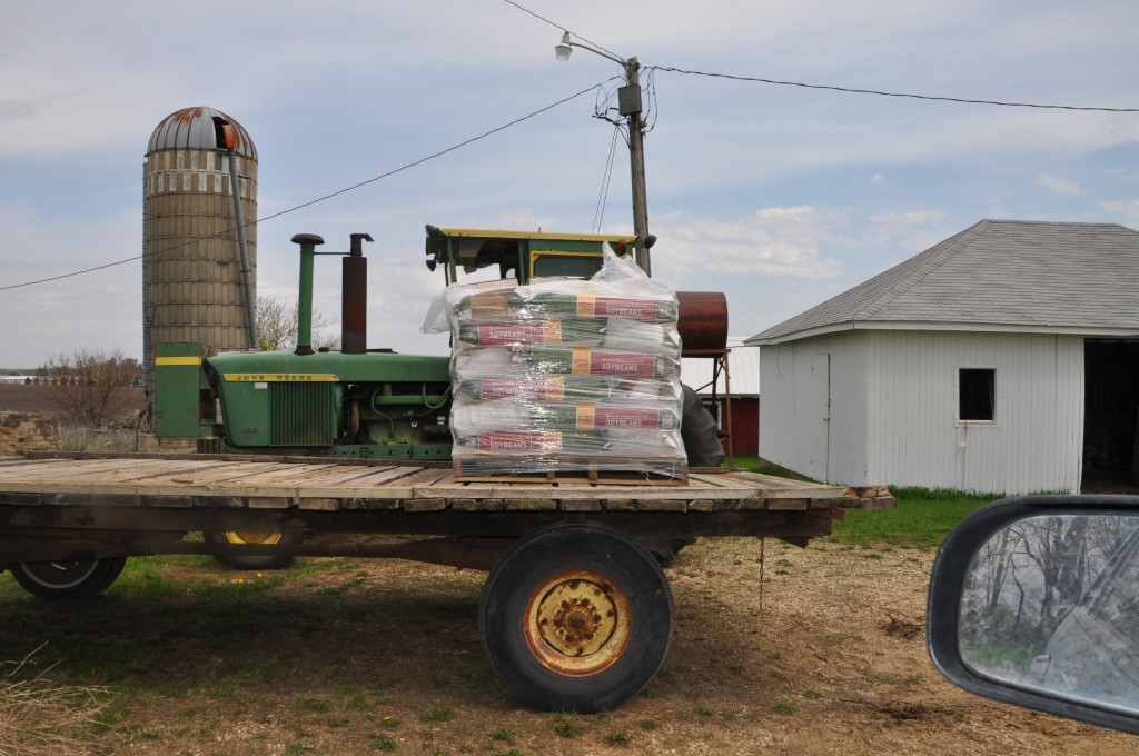 Soybeans waiting to get planted