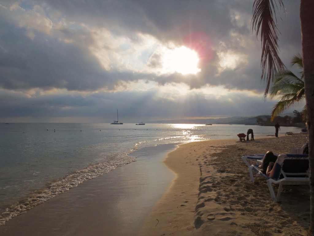 Morning sunrise on our beach