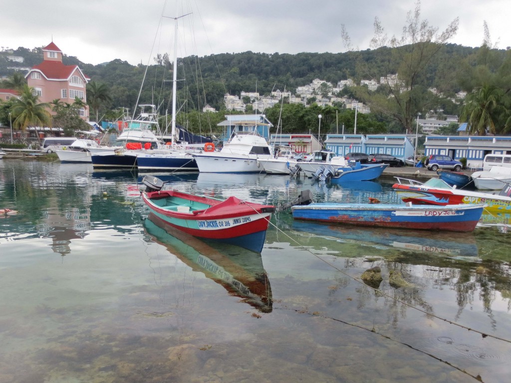 The bay where the boats were kept. See how clear the water is! 