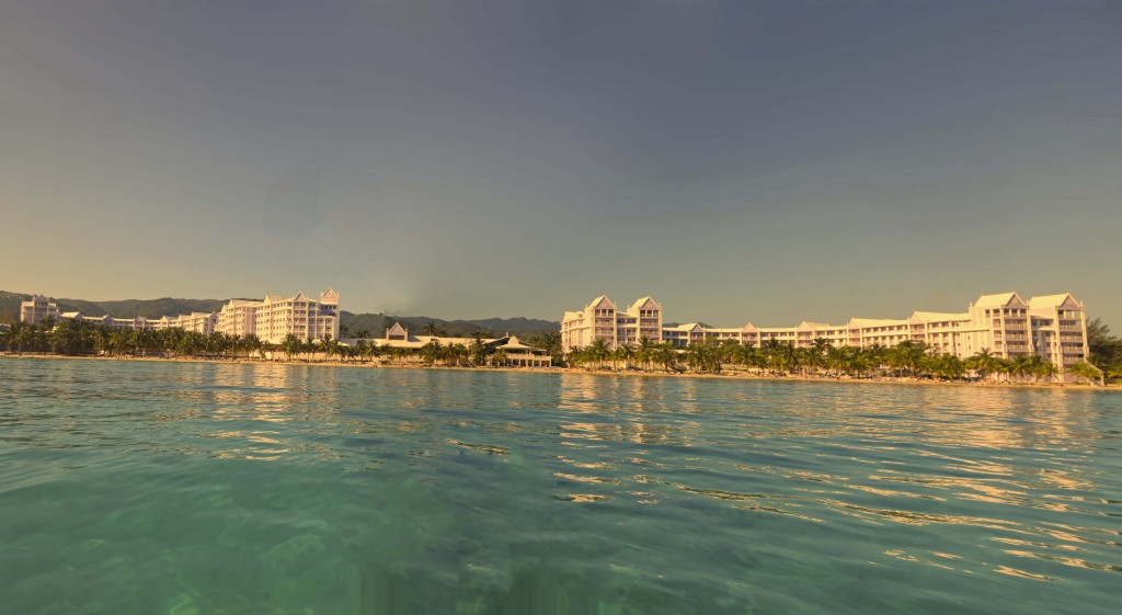 Our hotel from the ocean