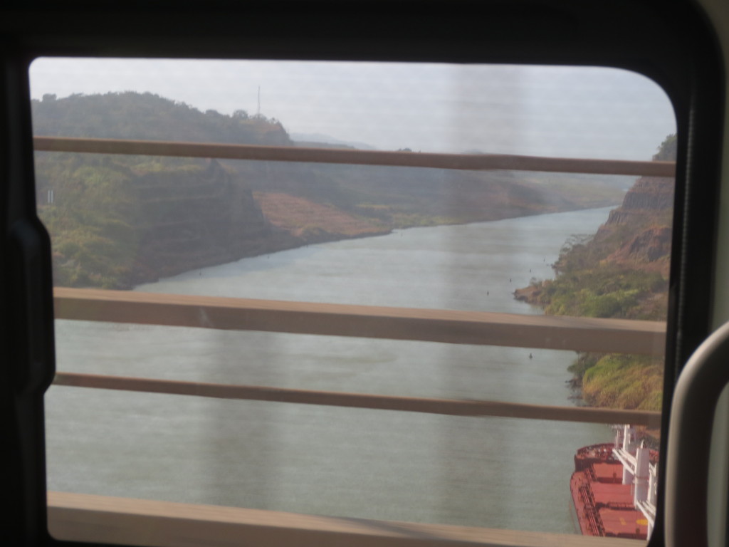 Seeing the Panama Canal on the way to our hotel